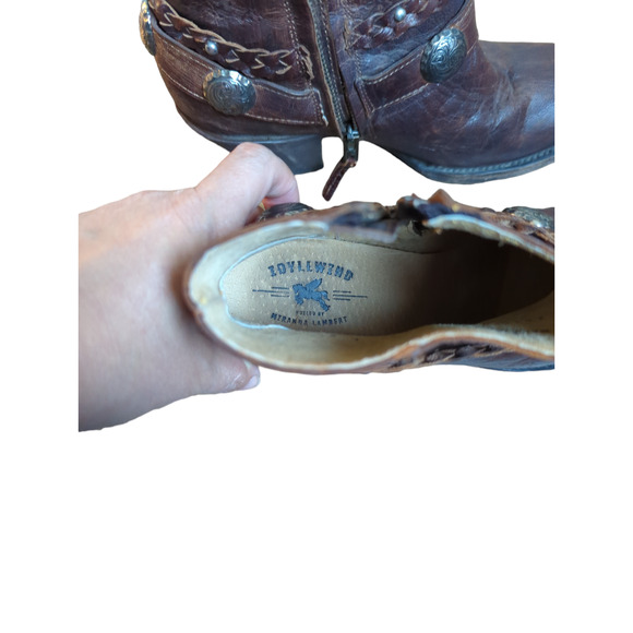 Idyllwind Fierce Brown Western Boots - Round Toe size 7 - Picture 2 of 8